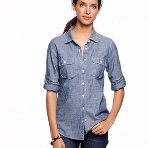 J. Crew ‘The Perfect Shirt’ Chambray Shirt